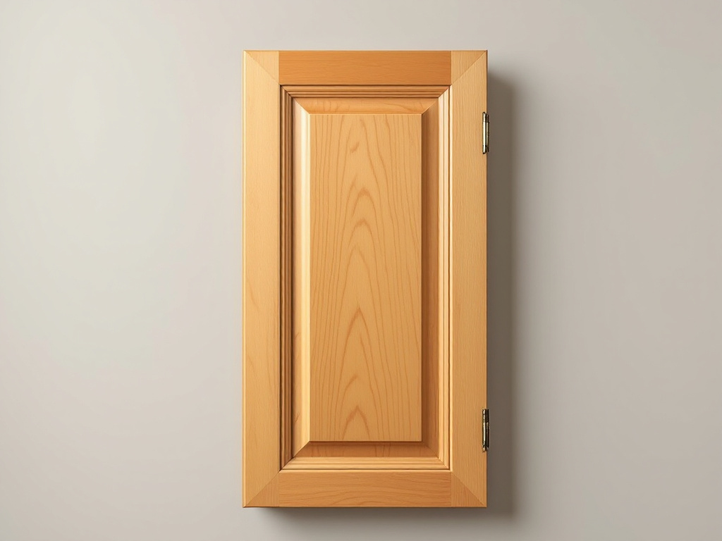 After: Cabinet door refinishing example